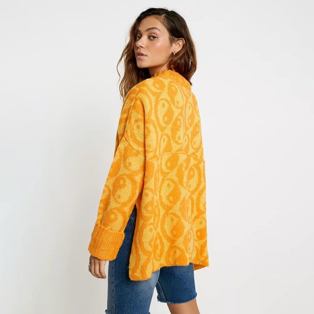 Free People Yin-Yang Mock Neck Jumper